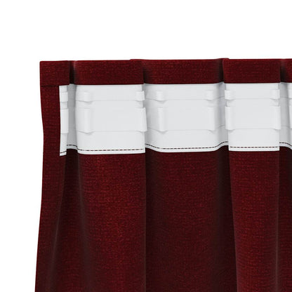 Curtains with Curtains 2 pcs Wine red 140 x 245 cm Velvet