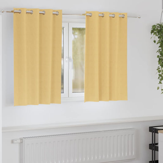 Blackout Curtains with Curtains Beige Polyester