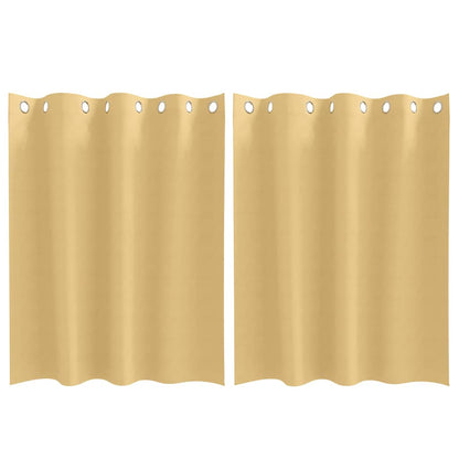 Blackout Curtains with Curtains Beige Polyester
