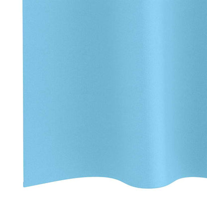 Blackout Curtains with Curtains Light Blue Polyester