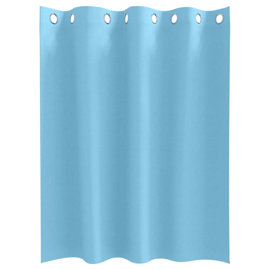 Blackout Curtains with Curtains Light Blue Polyester