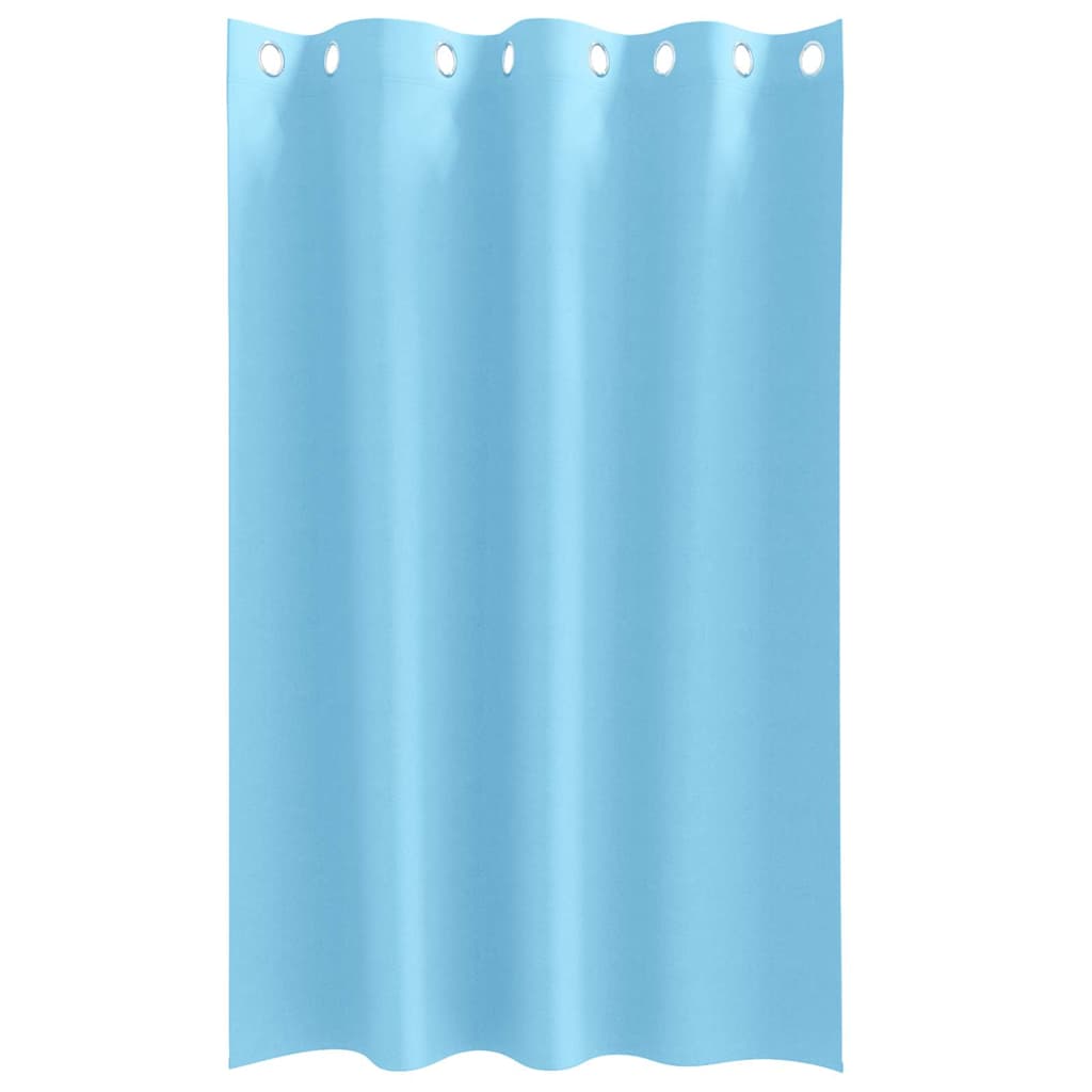 Blackout Curtains with Curtains Light Blue Polyester