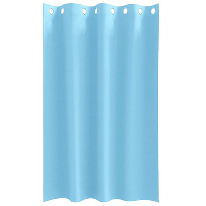 Blackout Curtains with Curtains Light Blue Polyester