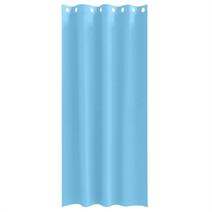 Blackout Curtains with Curtains Light Blue Polyester