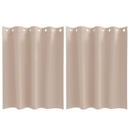 Blackout Curtains with Curtains Taupe Polyester