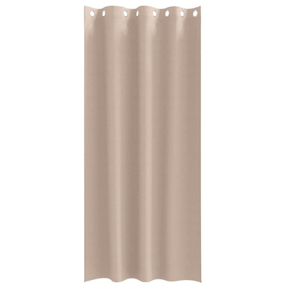Blackout Curtains with Curtains Taupe Polyester