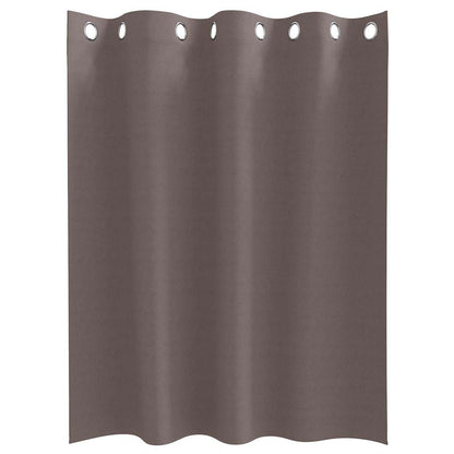Blackout Curtains with Curtains Dark Brown Polyester