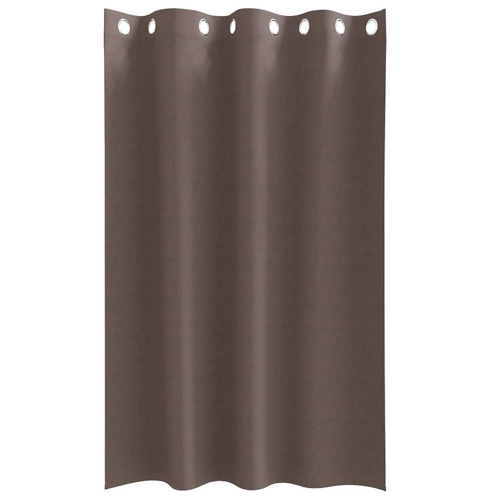 Blackout Curtains with Curtains Dark Brown Polyester