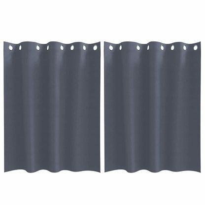 Blackout Curtains with Curtains Anthracite Polyester