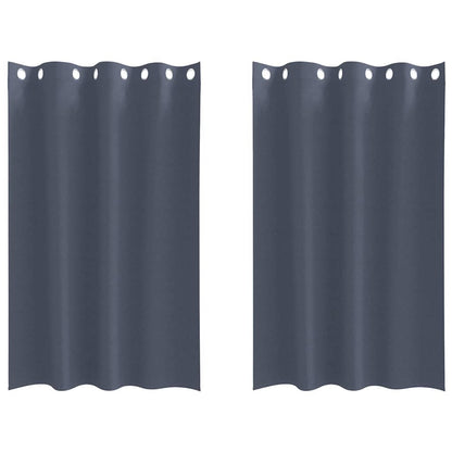 Blackout Curtains with Curtains Anthracite Polyester