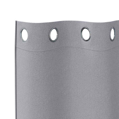 Blackout Curtains with Curtains Light Grey Polyester