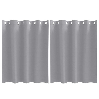 Blackout Curtains with Curtains Light Grey Polyester