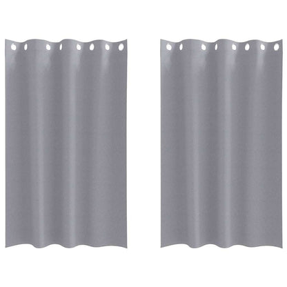 Blackout Curtains with Curtains Light Grey Polyester