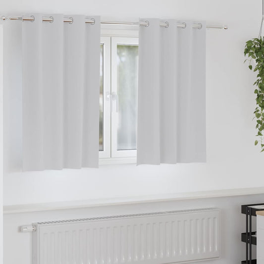 Blackout Curtains with Curtains Pale Grey Polyester