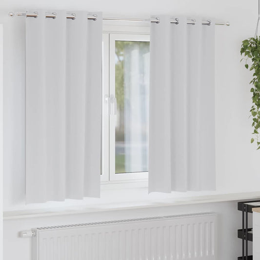 Blackout Curtains with Curtains Pale Grey Polyester