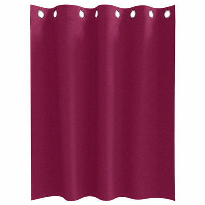 Blackout Curtains with Curtains Wine Red Polyester