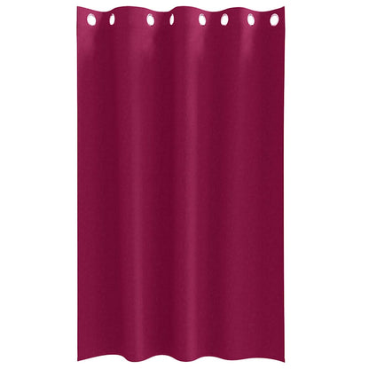 Blackout Curtains with Curtains Wine Red Polyester