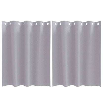 Blackout Curtains with Curtains Metal Grey Polyester