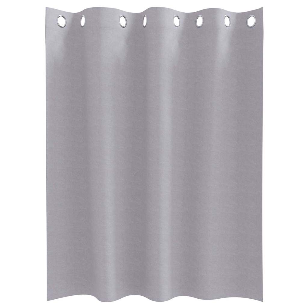 Blackout Curtains with Curtains Metal Grey Polyester