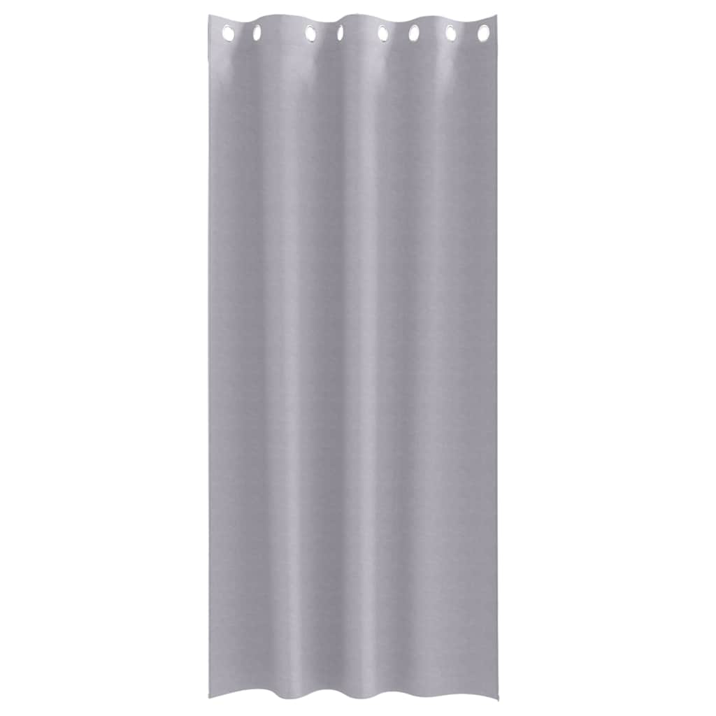 Blackout Curtains with Curtains Metal Grey Polyester