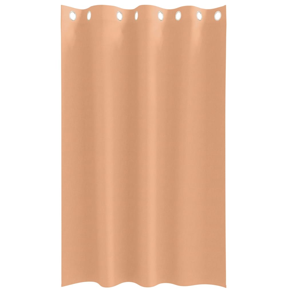 Blackout Curtains with Curtains Light Brown Polyester