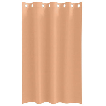 Blackout Curtains with Curtains Light Brown Polyester
