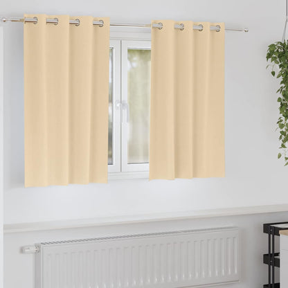 Blackout Curtains with Curtains Cream Polyester