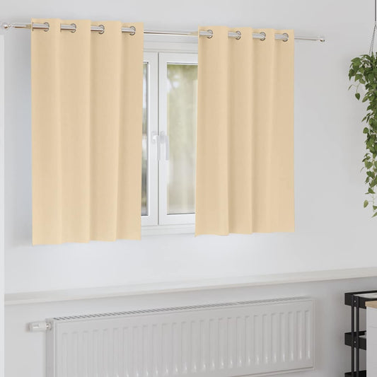 Blackout Curtains with Curtains Cream Polyester