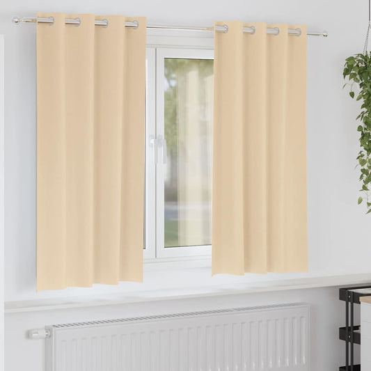 Blackout Curtains with Curtains Cream Polyester