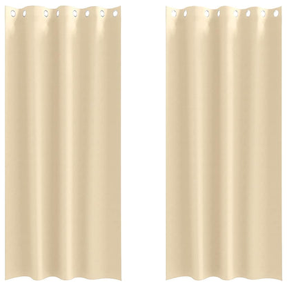 Blackout Curtains with Curtains Cream Polyester