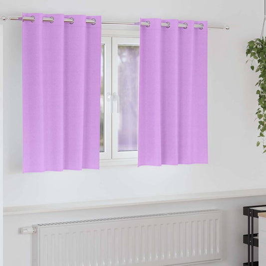 Blackout Curtains with Curtains Purple Polyester