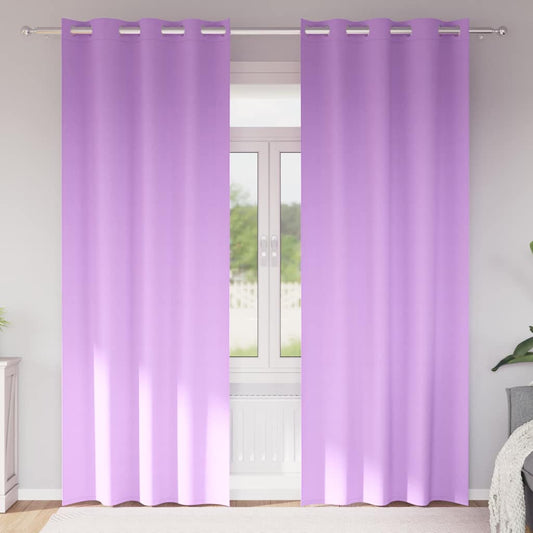 Blackout Curtains with Curtains Purple Polyester