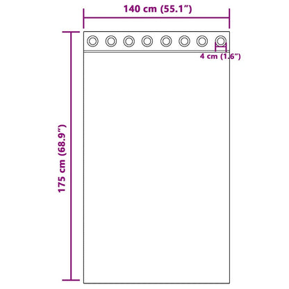 Blackout Curtains with Curtains Pure White Polyester