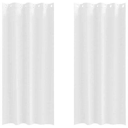 Blackout Curtains with Curtains Pure White Polyester