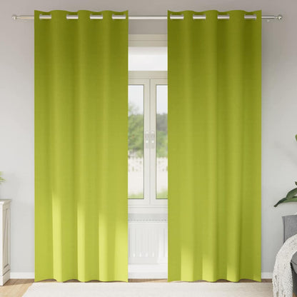 Blackout Curtains with Curtains Green Polyester