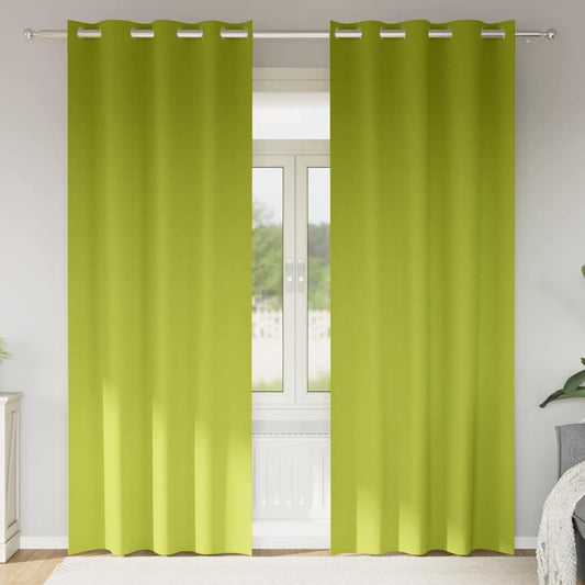 Blackout Curtains with Curtains Green Polyester
