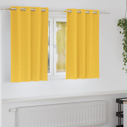 Blackout Curtains with Curtains Mustard Yellow Polyester