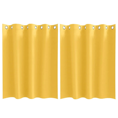 Blackout Curtains with Curtains Mustard Yellow Polyester