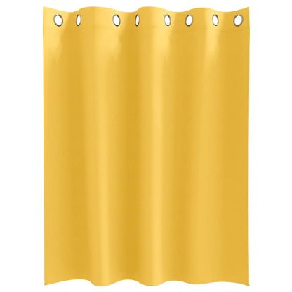 Blackout Curtains with Curtains Mustard Yellow Polyester