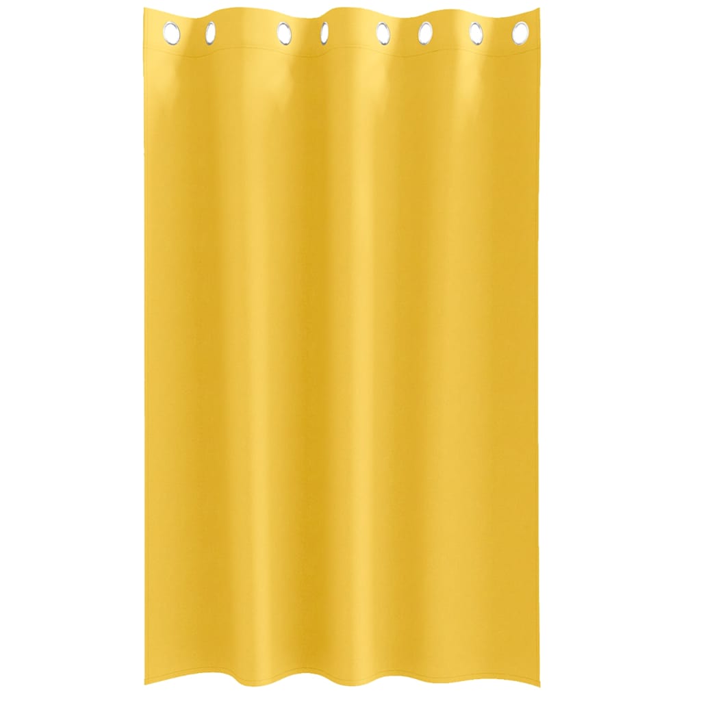 Blackout Curtains with Curtains Mustard Yellow Polyester