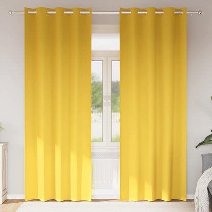 Blackout Curtains with Curtains Mustard Yellow Polyester