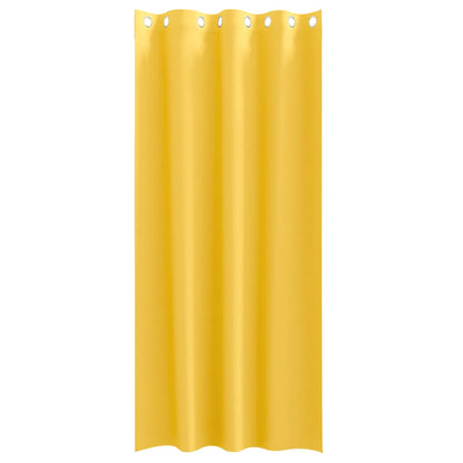 Blackout Curtains with Curtains Mustard Yellow Polyester