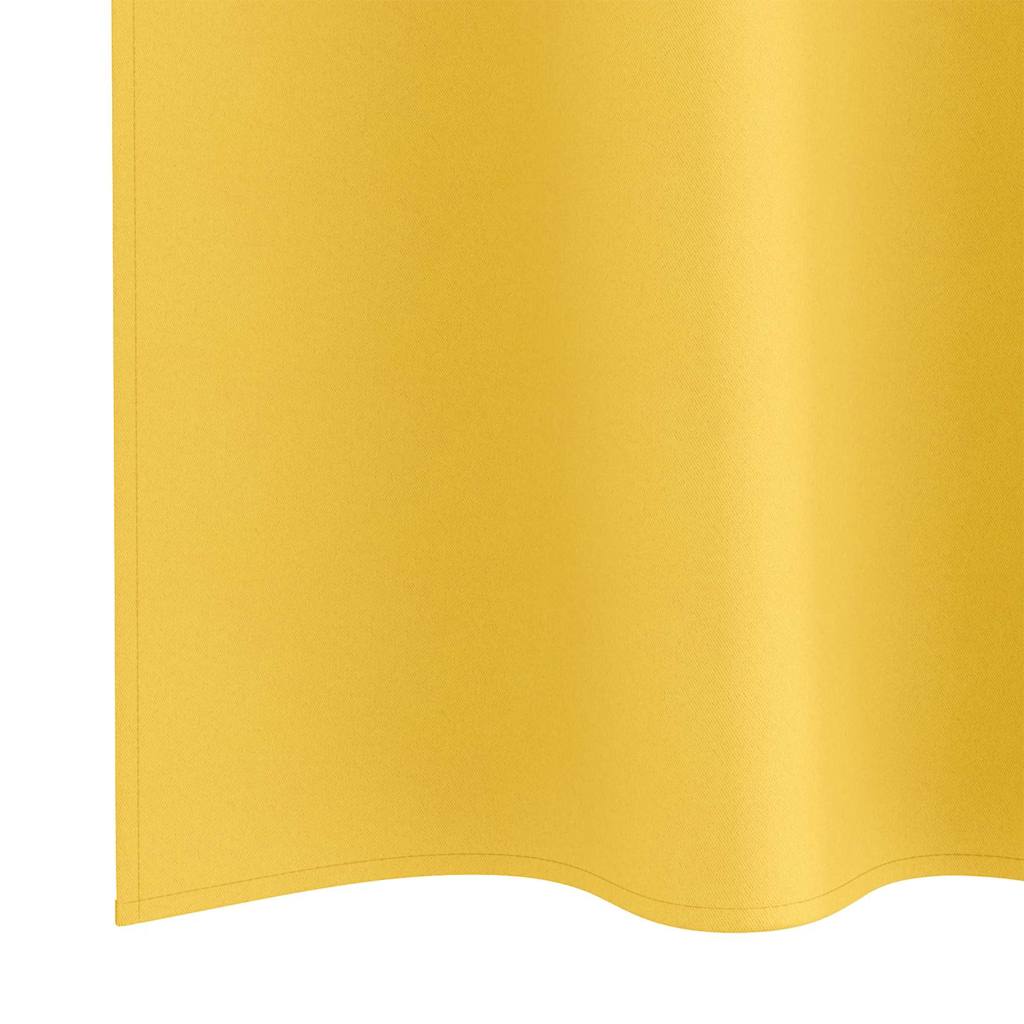 Blackout Curtains with Curtains Mustard Yellow Polyester