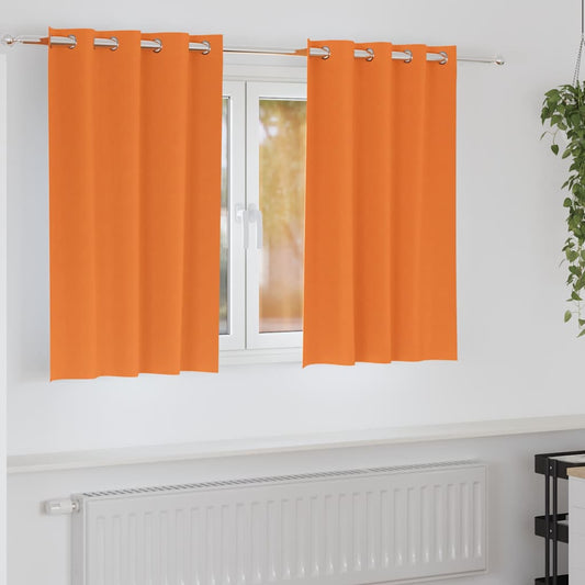 Blackout Curtains with Curtains Bright Orange Polyester