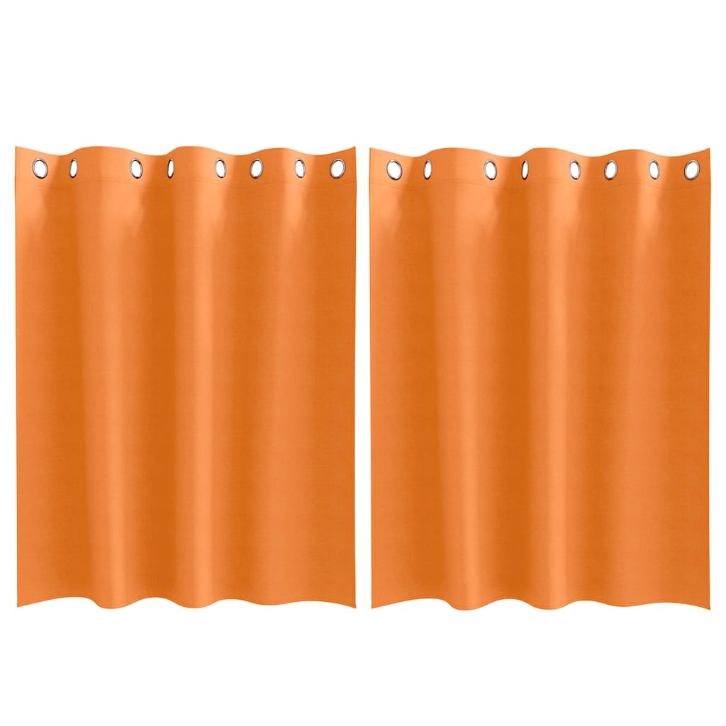 Blackout Curtains with Curtains Bright Orange Polyester