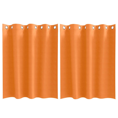 Blackout Curtains with Curtains Bright Orange Polyester