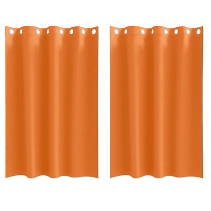 Blackout Curtains with Curtains Bright Orange Polyester