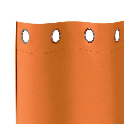 Blackout Curtains with Curtains Bright Orange Polyester