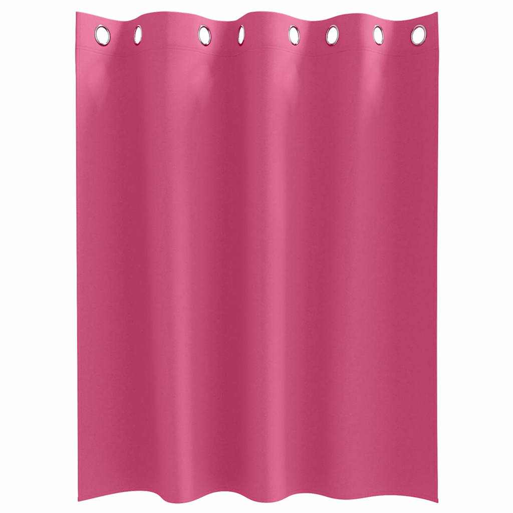 Blackout Curtains with Curtains Bright Pink Polyester