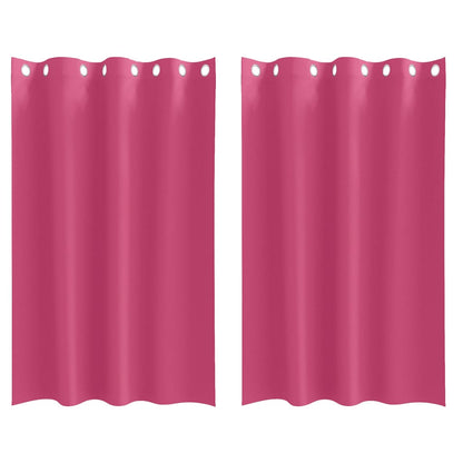 Blackout Curtains with Curtains Bright Pink Polyester